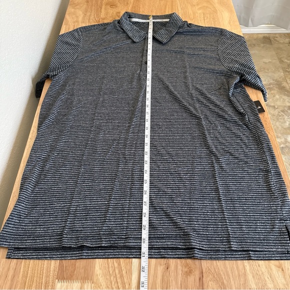ADIDAS Men's XL Feeder Stripe Golf Polo Shirt Black Casual NWT $65 - Picture 9 of 10
